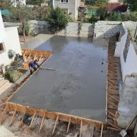 Бетонный фундамент для СИП дома в Севастополе СНТ “Весна” готов