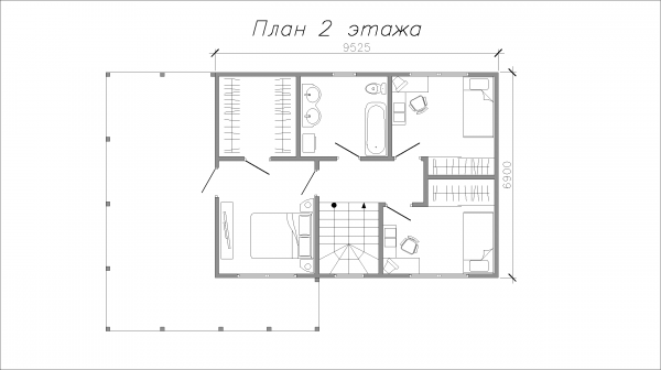 Дом из СИП панелей «ДнК-52a»
