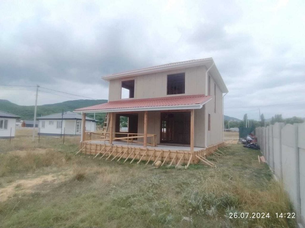 Строительство дома в Байдарской долине. Севастополь с. Орлиное.
